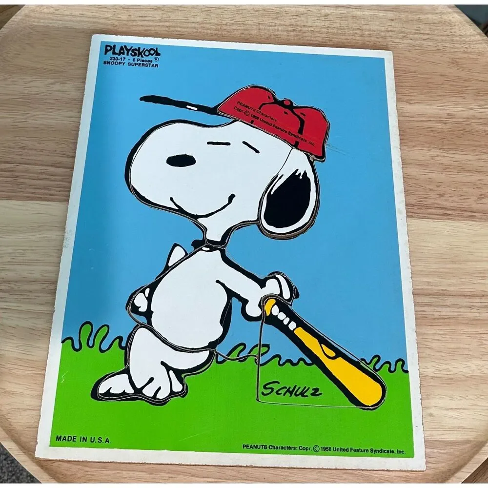 Vintage 1958 Snoopy Childrens Puzzle